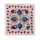 Decorative Silk Embroidered Suzani Cushion Cover from Uzbekistan Decorative Silk Embroidered Suzani Cushion Cover from Uzbekistan