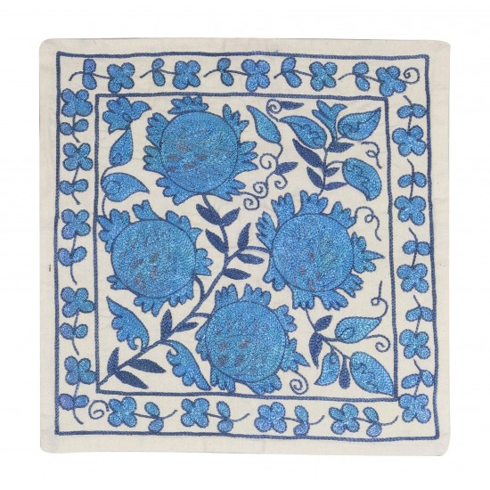 Brand New Silk Embroidered Suzani Cushion Cover from Uzbekistan Brand New Silk Embroidered Suzani Cushion Cover from Uzbekistan