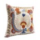 Decorative Silk Embroidered Suzani Cushion Cover from Uzbekistan Decorative Silk Embroidered Suzani Cushion Cover from Uzbekistan