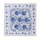 Modern Handmade Lace Pillow, Suzani Toss Pillow, Silk Embroidered Cushion Cover