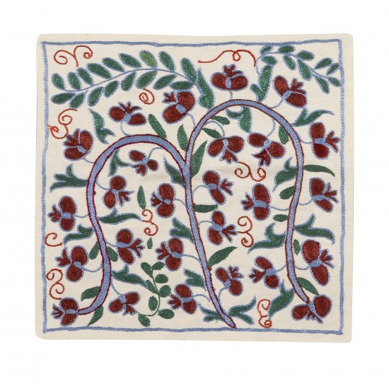 Handmade New Central Asian / Uzbek Silk Embroidered Suzani Cushion Cover Handmade New Central Asian / Uzbek Silk Embroidered Suzani Cushion Cover