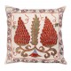 Decorative Silk Embroidered Suzani Cushion Cover from Uzbekistan Decorative Silk Embroidered Suzani Cushion Cover from Uzbekistan