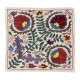 Decorative Silk Embroidered Suzani Cushion Cover from Uzbekistan Decorative Silk Embroidered Suzani Cushion Cover from Uzbekistan