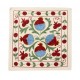 Decorative Silk Embroidered Suzani Cushion Cover from Uzbekistan