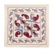 Modern Handmade Lace Pillow, Suzani Toss Pillow, Silk Embroidered Cushion Cover