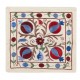 Modern Silk Cushion Cover. Embroidered Pillowcase, Suzani Textile Lace Pillow