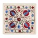 Traditional Silk Suzani Cushion Cover from Uzbekistan. Hand Embroidered Pillowcase