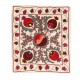 Decorative Silk Embroidered Suzani Cushion Cover from Uzbekistan