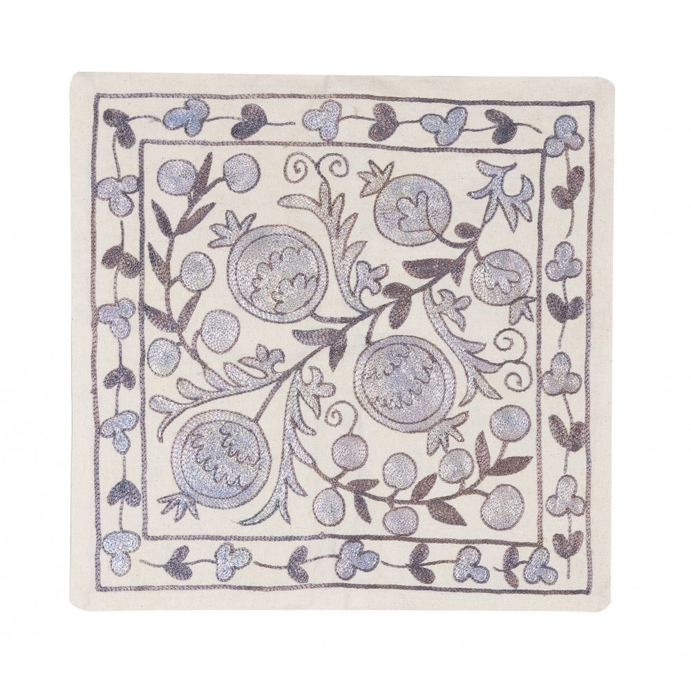 Handmade New Central Asian / Uzbek Silk Embroidered Suzani Cushion Cover