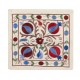 Handmade Elegant Silk Embroidered Suzani Cushion Cover from Uzbekistan Handmade Elegant Silk Embroidered Suzani Cushion Cover from Uzbekistan
