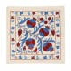 Decorative Silk Embroidered Suzani Cushion Cover from Uzbekistan