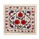 Beautiful Silk Hand Embroidered Suzani Cushion Cover from Uzbekistan