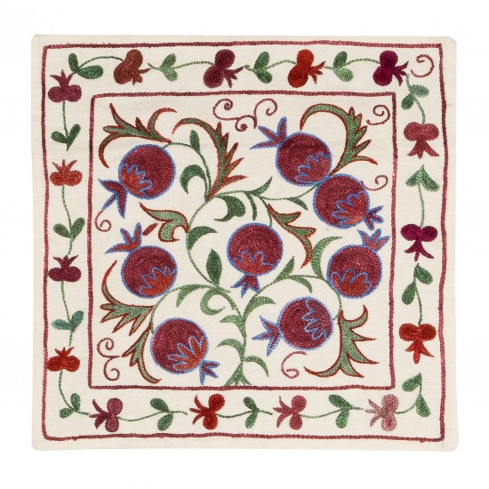 Handmade New Central Asian / Uzbek Silk Embroidered Suzani Cushion Cover Handmade New Central Asian / Uzbek Silk Embroidered Suzani Cushion Cover