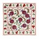 Handmade Cushion Cover, Silk Embroidery Throw Pillow, Uzbek Toss Pillow