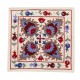 Decorative Silk Embroidered Suzani Cushion Cover from Uzbekistan Decorative Silk Embroidered Suzani Cushion Cover from Uzbekistan