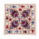 Decorative Silk Embroidered Suzani Cushion Cover from Uzbekistan