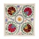 Beautiful Silk Hand Embroidered Suzani Cushion Cover from Uzbekistan Beautiful Silk Hand Embroidered Suzani Cushion Cover from Uzbekistan