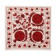 New Handmade Silk Embroidered Suzani Cushion Cover from Uzbekistan