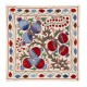 Decorative Silk Embroidered Suzani Cushion Cover from Uzbekistan Decorative Silk Embroidered Suzani Cushion Cover from Uzbekistan