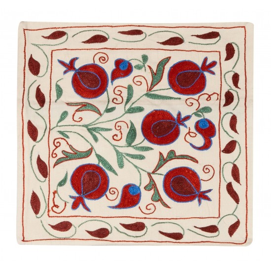 Handmade New Central Asian / Uzbek Silk Embroidered Suzani Cushion Cover Handmade New Central Asian / Uzbek Silk Embroidered Suzani Cushion Cover