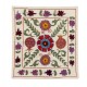 Handmade Asian Suzani Cushion Cover, Silk Embroidery Pillowcase