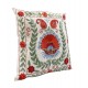 Decorative Silk Embroidered Suzani Cushion Cover from Uzbekistan Decorative Silk Embroidered Suzani Cushion Cover from Uzbekistan
