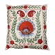 Decorative Silk Embroidered Suzani Cushion Cover from Uzbekistan Decorative Silk Embroidered Suzani Cushion Cover from Uzbekistan