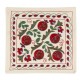 Decorative Silk Embroidered Suzani Cushion Cover from Uzbekistan