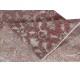 Small Handmade Turkish Rug in Barn Red & Beige, Kitchen Accent Rug, Bedroom Carpet