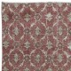 Small Handmade Turkish Rug in Barn Red & Beige, Kitchen Accent Rug, Bedroom Carpet