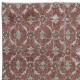 Small Handmade Turkish Rug in Barn Red & Beige, Rustic Kitchen Accent Rug, Bedroom Carpet