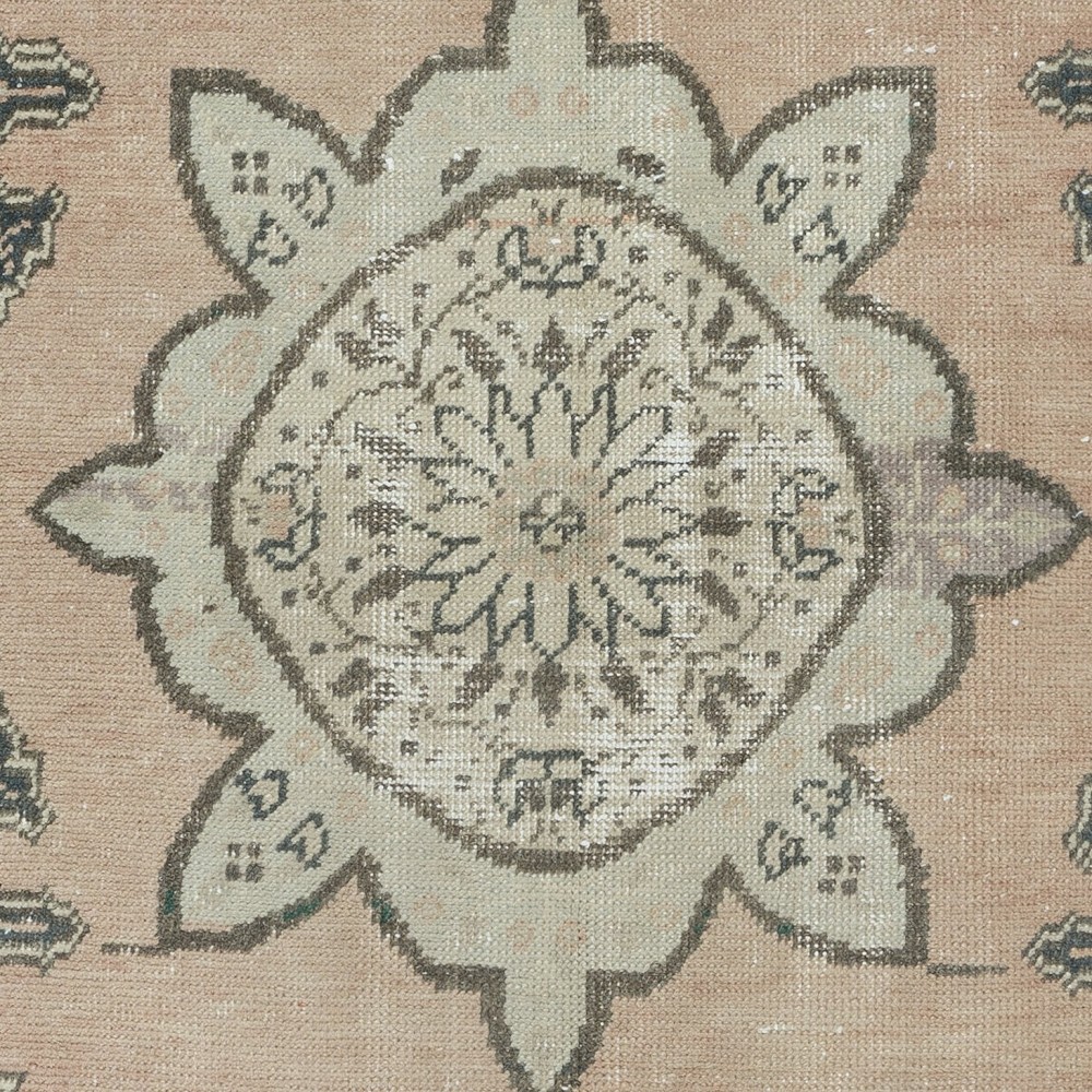Vintage Handmade Oushak Rug for Country Homes, Rustic & Traditional Interiors
