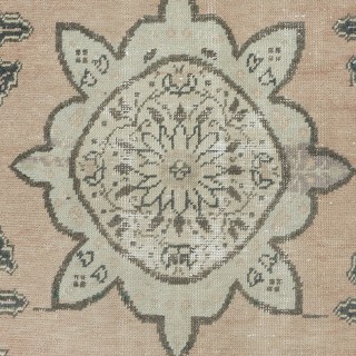 Vintage Handmade Oushak Rug for Country Homes, Rustic & Traditional Interiors