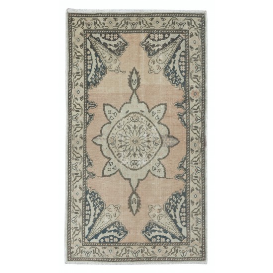 Vintage Handmade Oushak Rug for Country Homes, Rustic & Traditional Interiors