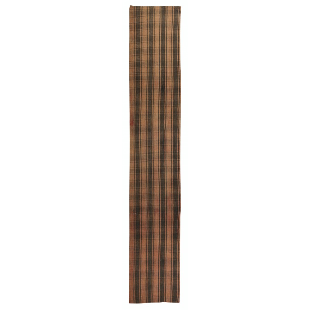 Vintage Anatolian Long Runner Kilim Carpet, Handmade Stair Hallway Rug