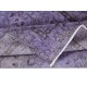 Modern Turkish Royal Purple Rug, Handmade Small Carpet, Upcycled Floor Covering