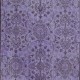 Ethnic Turkish Royal Purple Rug, Modern Handmade Small Carpet, Upcycled Floor Covering