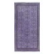 Modern Turkish Royal Purple Rug, Handmade Small Carpet, Upcycled Floor Covering