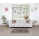Hand Knotted Modern Turkish Accent Rug with Geometric Design, 100% Wool