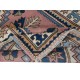 One of a Kind Vintage Hand Knotted Turkish Accent Rug with Geometric Design, 100% Wool
