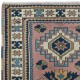 Hand Knotted Modern Turkish Accent Rug with Geometric Design, 100% Wool