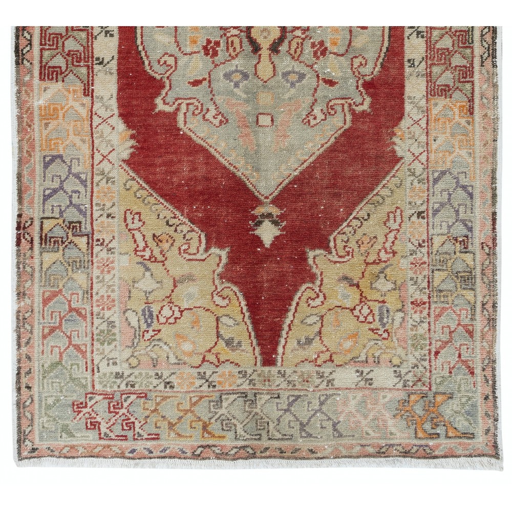 Traditional Vintage Handmade Turkish Tribal Village Rug Traditional Vintage Handmade Turkish Tribal Village Rug