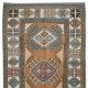 Vintage Hand Knotted Turkish Corridor Carpet, Narrow Hallway Runner, 100% Wool