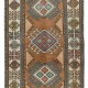 Vintage Hand Knotted Turkish Corridor Carpet, Narrow Hallway Runner, 100% Wool