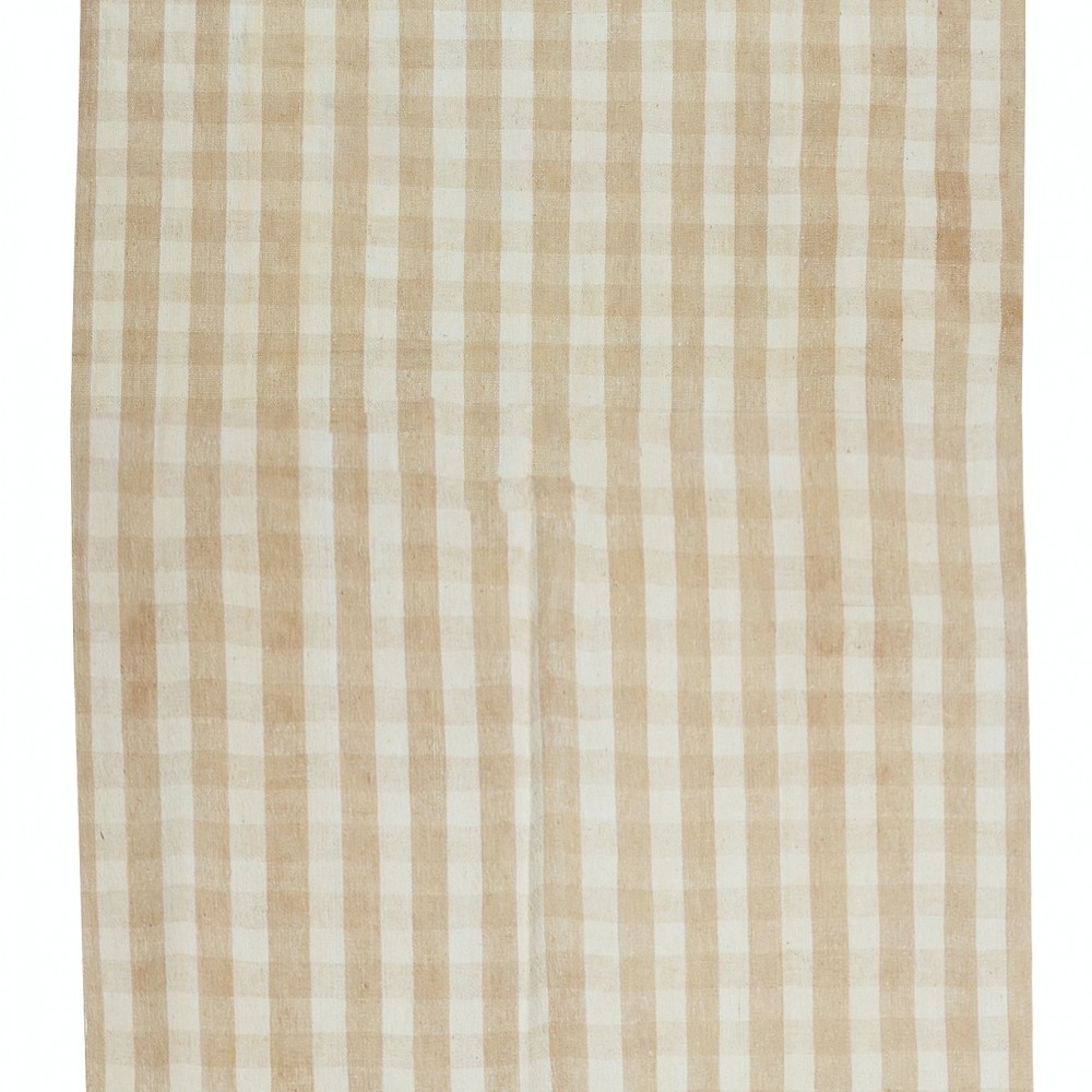 Vintage Checkered Anatolian Long Runner Kilim for Hallway, Handmade Corridor Rug