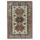  Vintage Caucasian Shirvan Leshgi Rug, 100% Wool