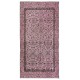 Light Pink Handmade Turkish Small Rug, Floral Pattern Floor Covering