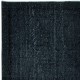 Handmade Area Rug with in Black Colors, Contemporary Turkish Carpet