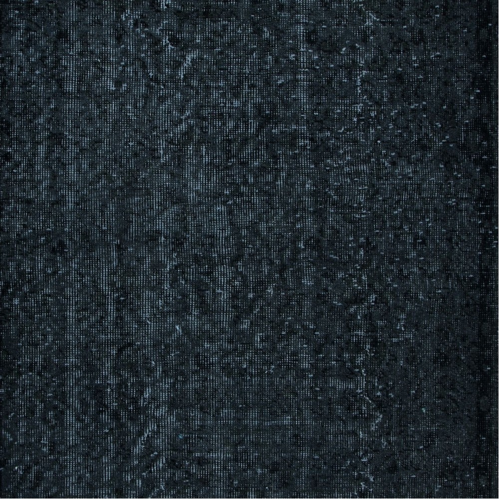 Handmade Area Rug with in Black Colors, Contemporary Turkish Carpet
