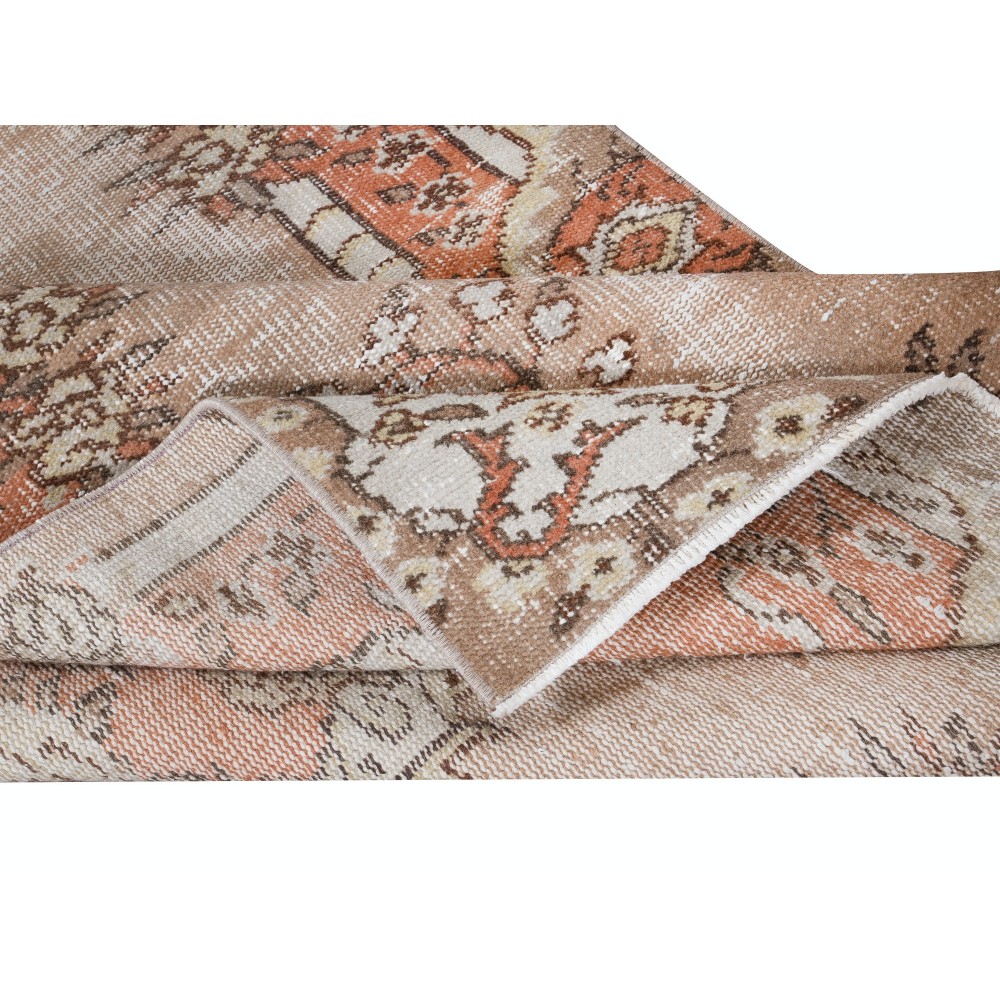 Vintage Hand Knotted Anatolian Rug in Muted Colors